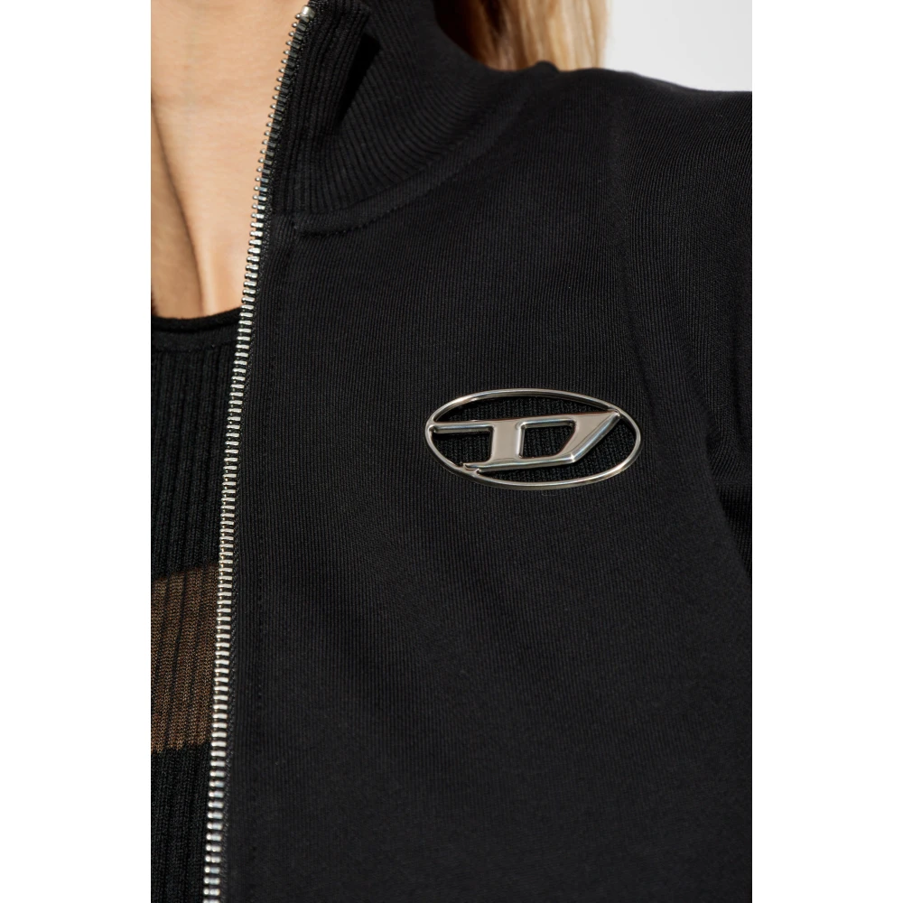 Diesel Sweatshirt F-Flacin Black Dames