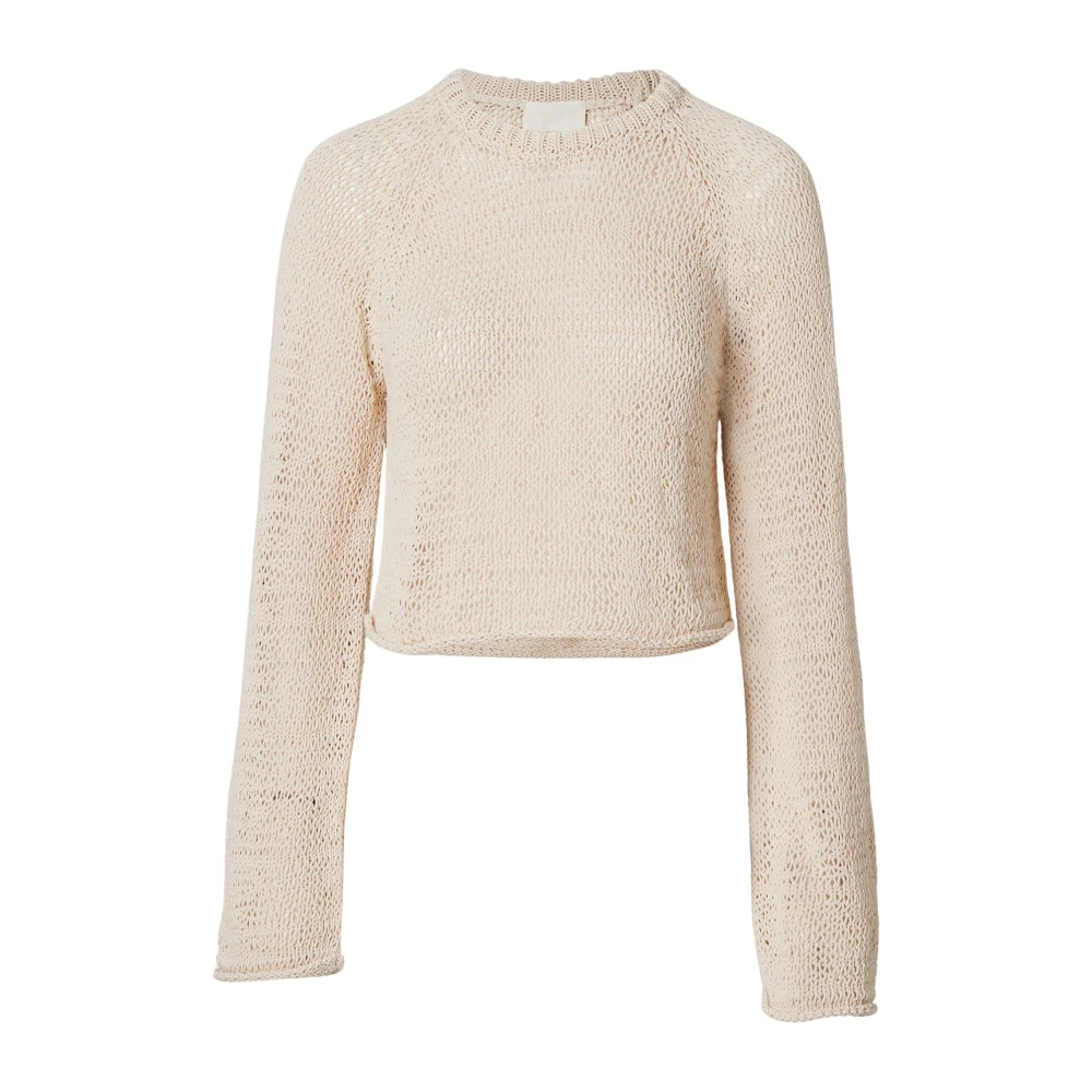 Wakakuu Icons Cropped Livia Sweater Beige Dames
