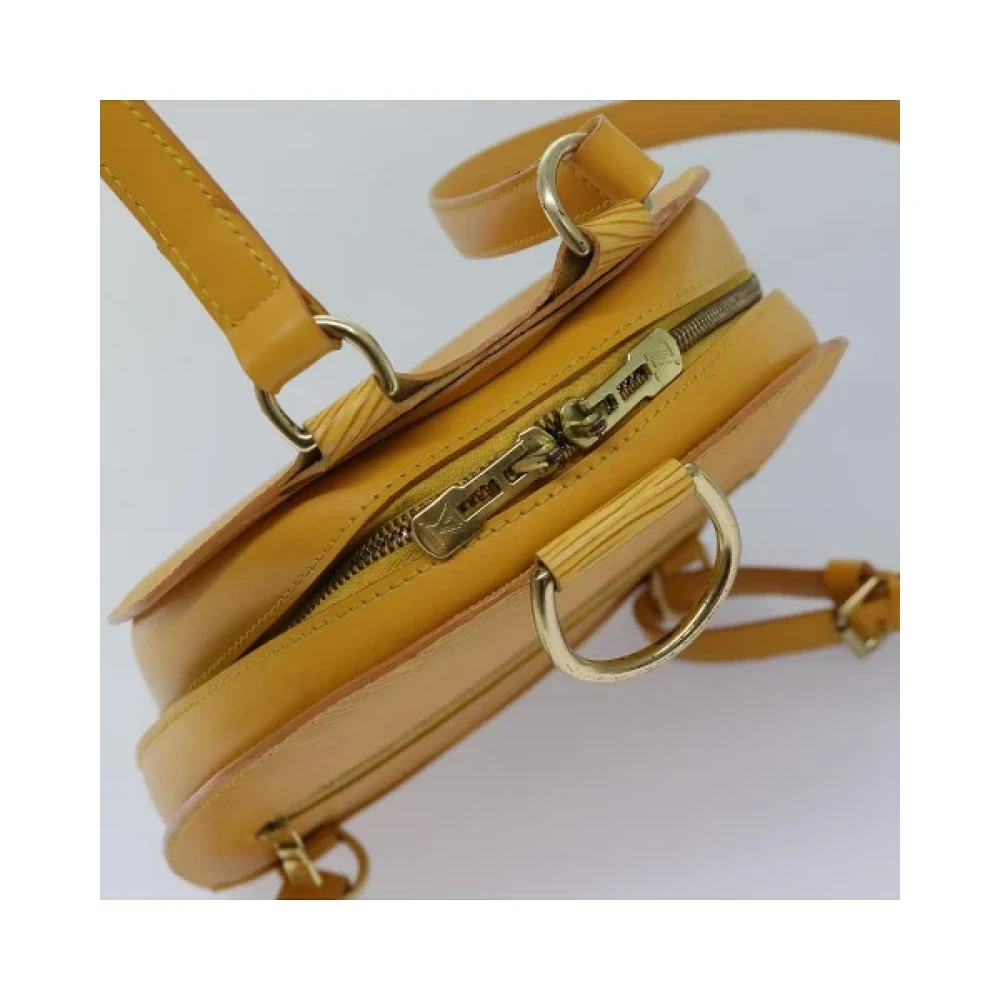 Louis Vuitton Vintage Pre-owned Leather backpacks Yellow Dames