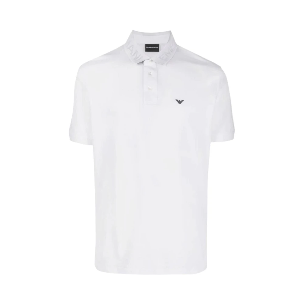 Emporio Armani Men's White Classic Polo Shirt