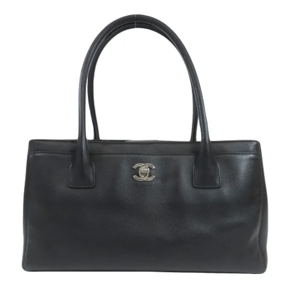 Chanel Vintage Pre-owned Canvas totes Black Dames