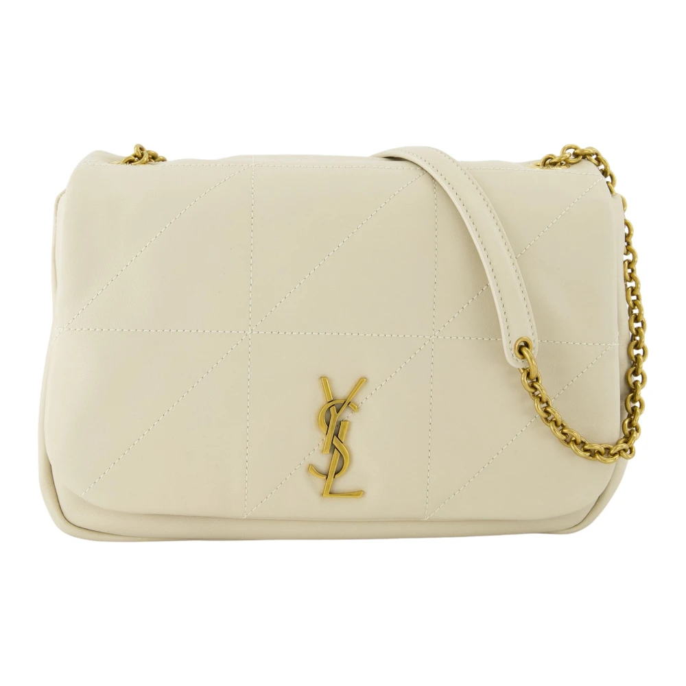 Saint Laurent Jamie 4.0 Kleine Witte Leren Tas White Dames