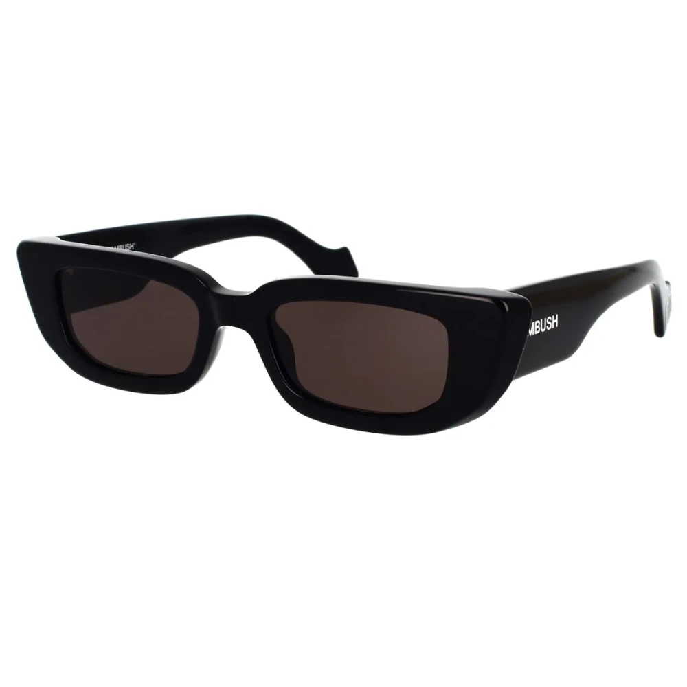 Ambush Unisex Grey Bold Rectangular Sunglasses Lenses