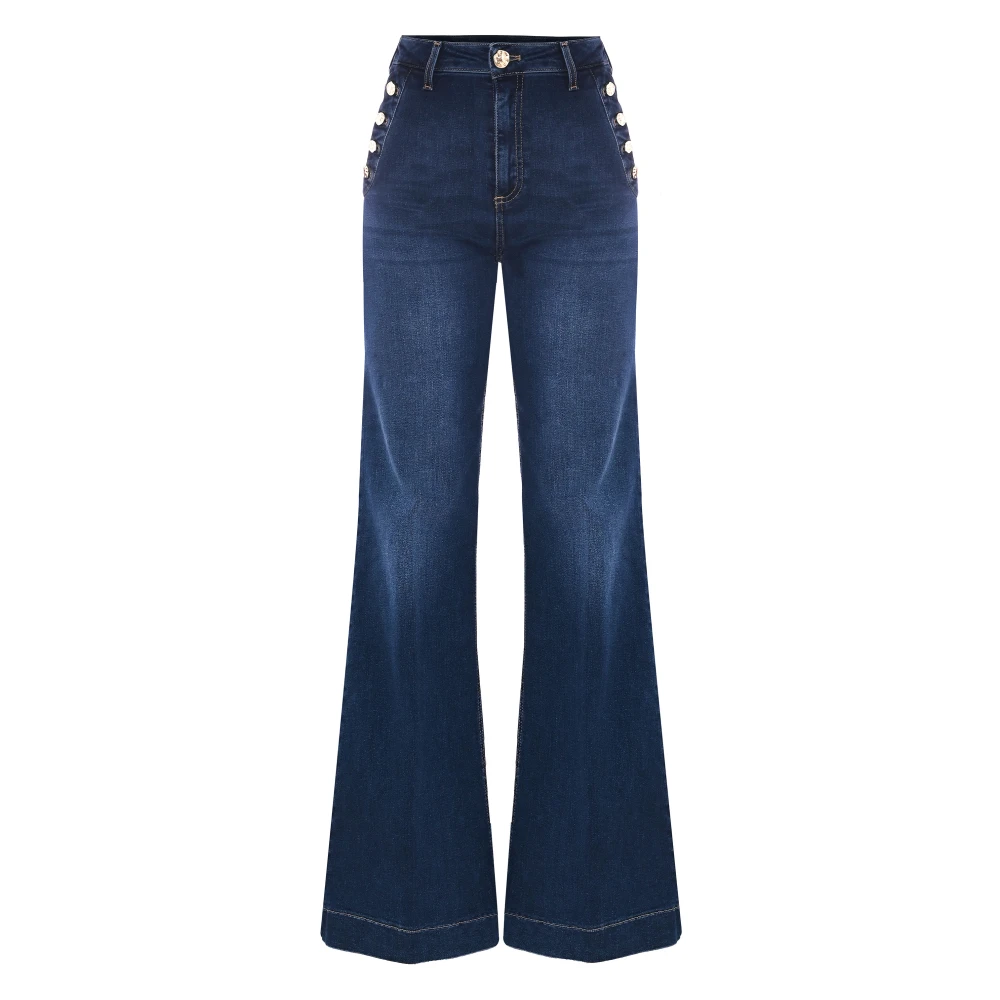Kocca Flared Jeans Blue Dames