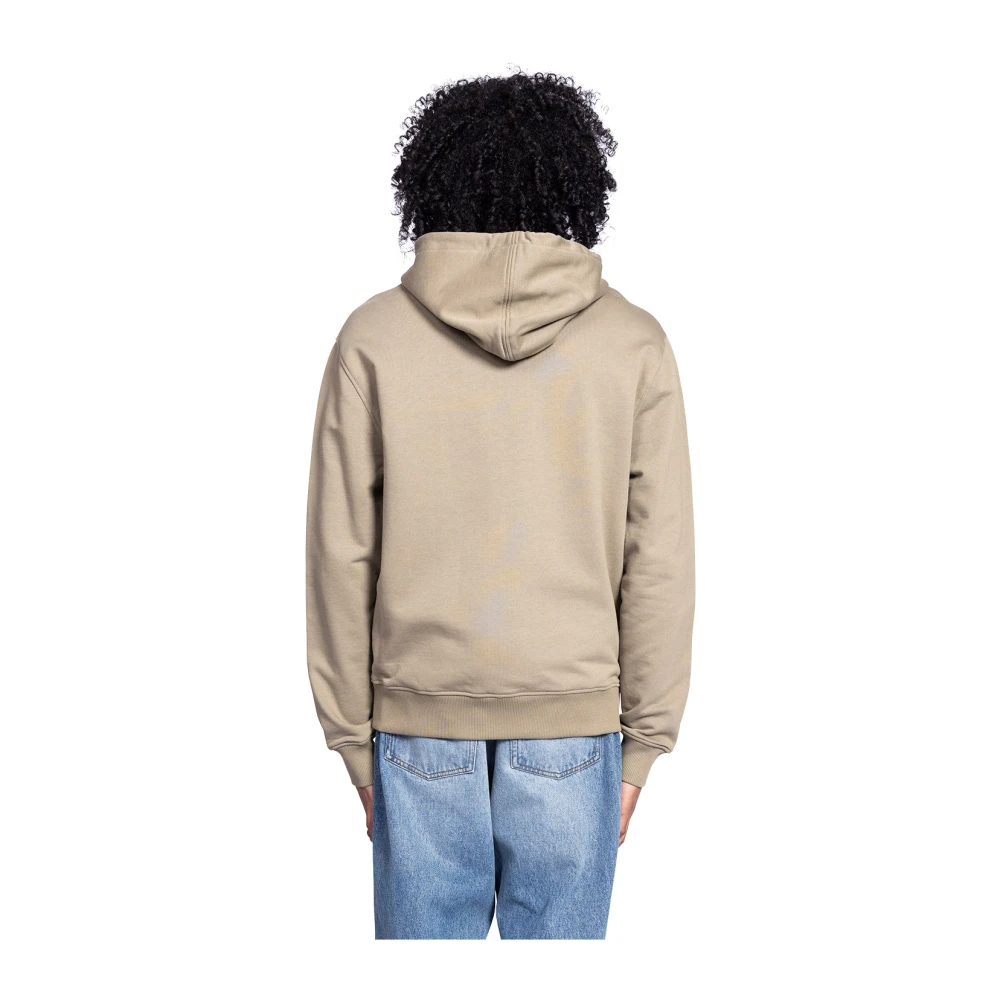 Ami Paris Hart Hoodie Laurel Klassieke Stijl Brown Heren