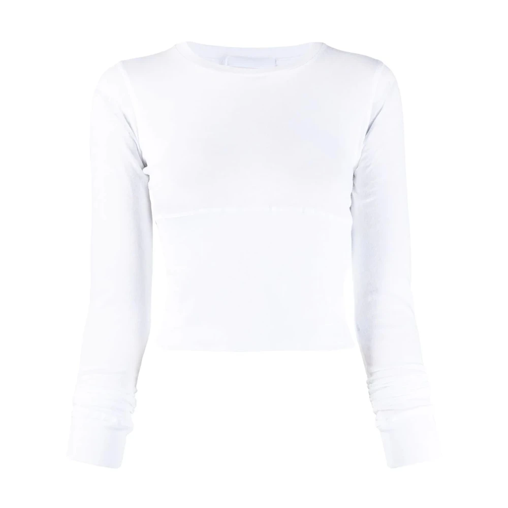 Wardrobe.nyc Witte Longsleeve T-shirt White Dames