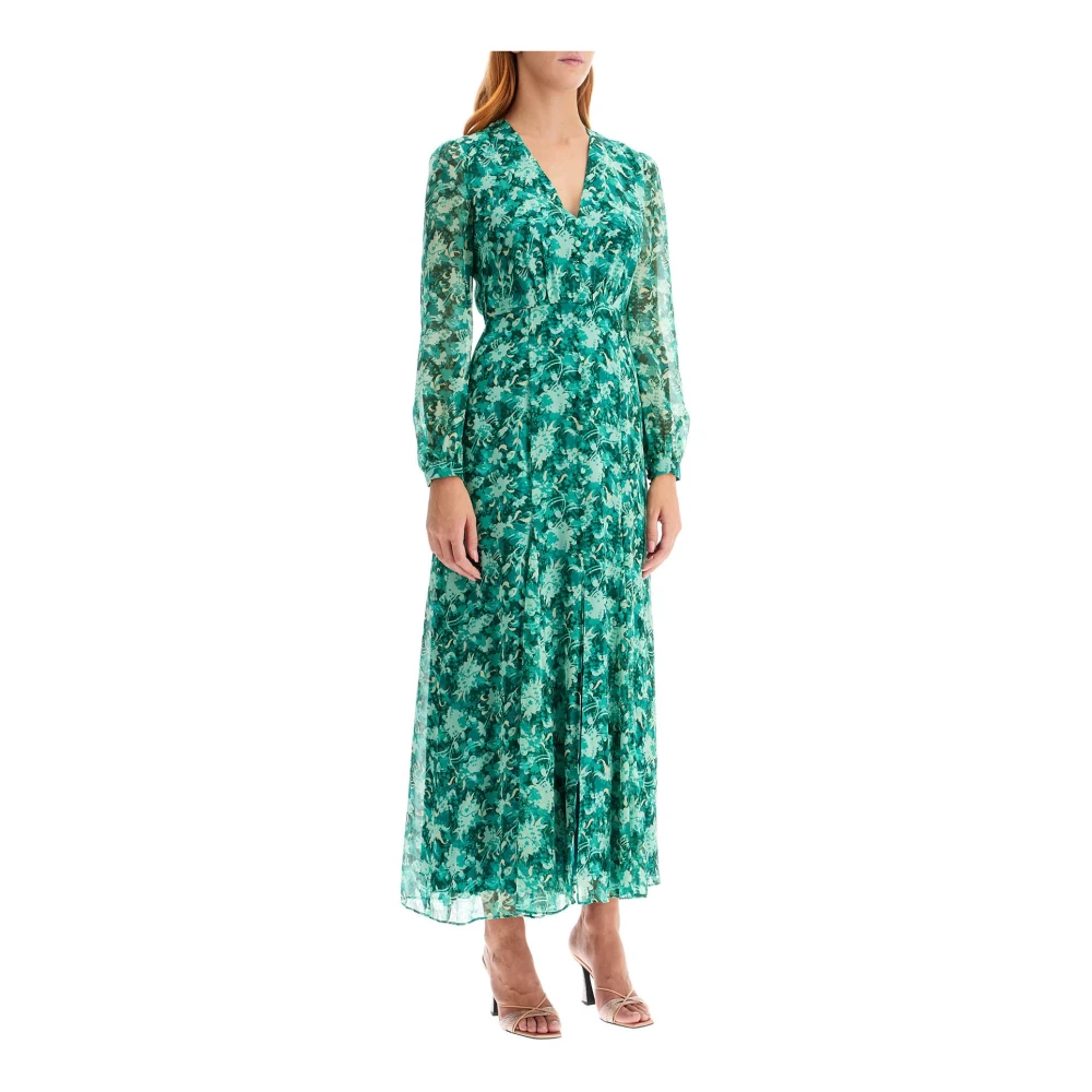 Saloni Bloemenprint Maxi Jurk Annabel Green Dames