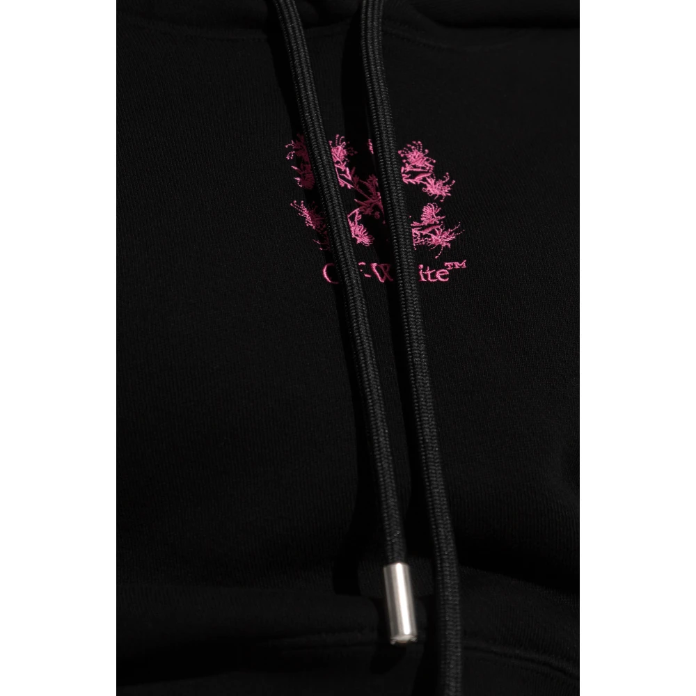 Off White Hoodie Black Dames