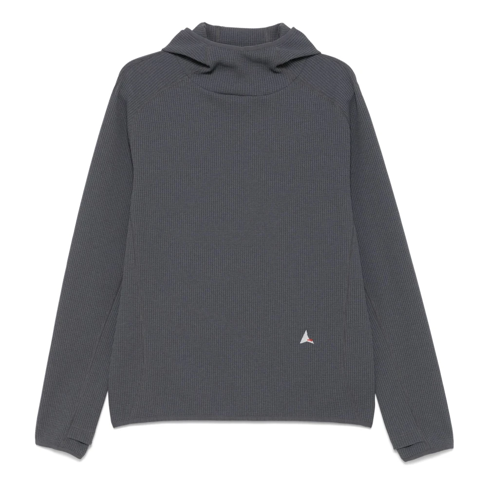 ROA Wafel Thermische Hoodie Gray Heren