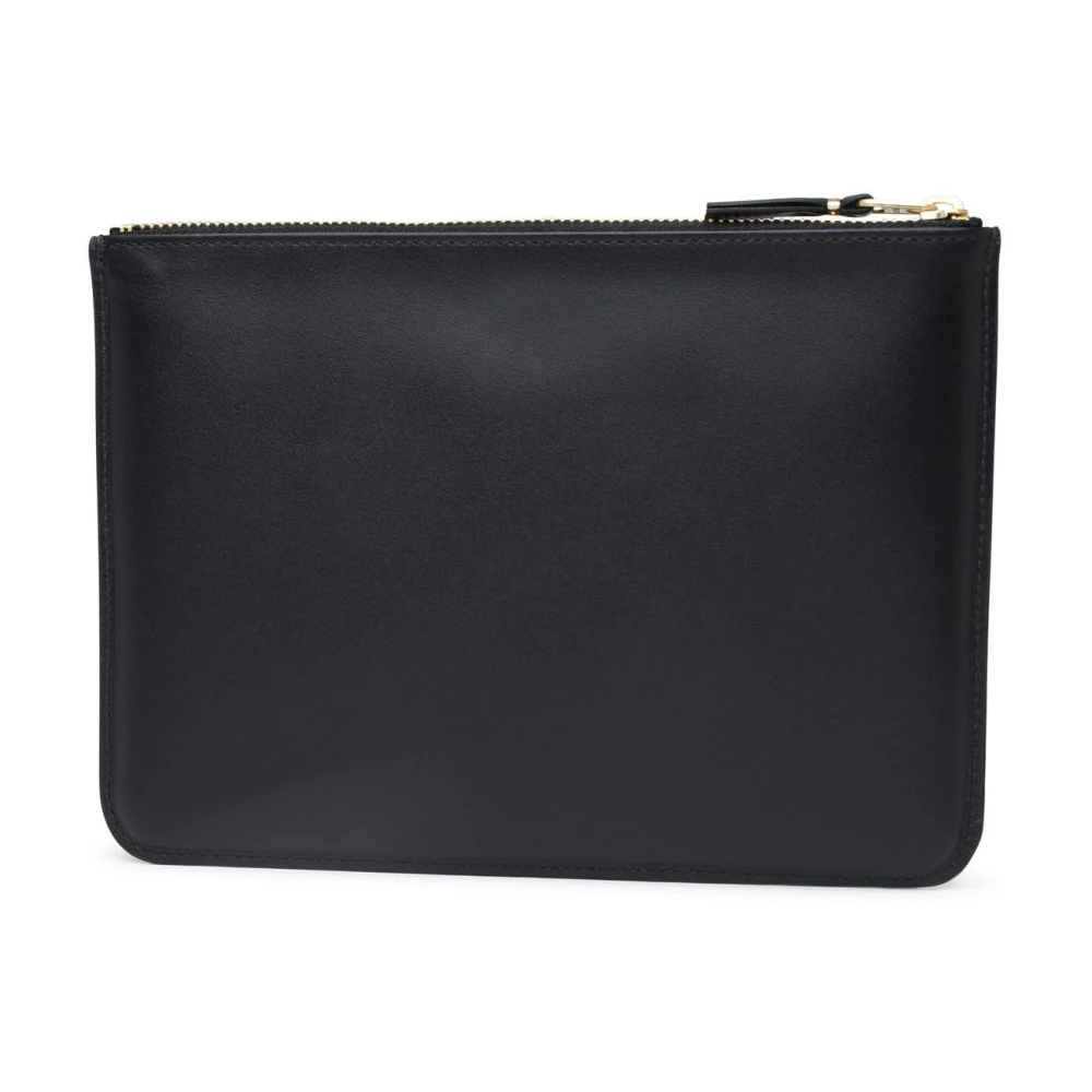 Comme des Garçons Zwarte Leren Clutch Black Dames