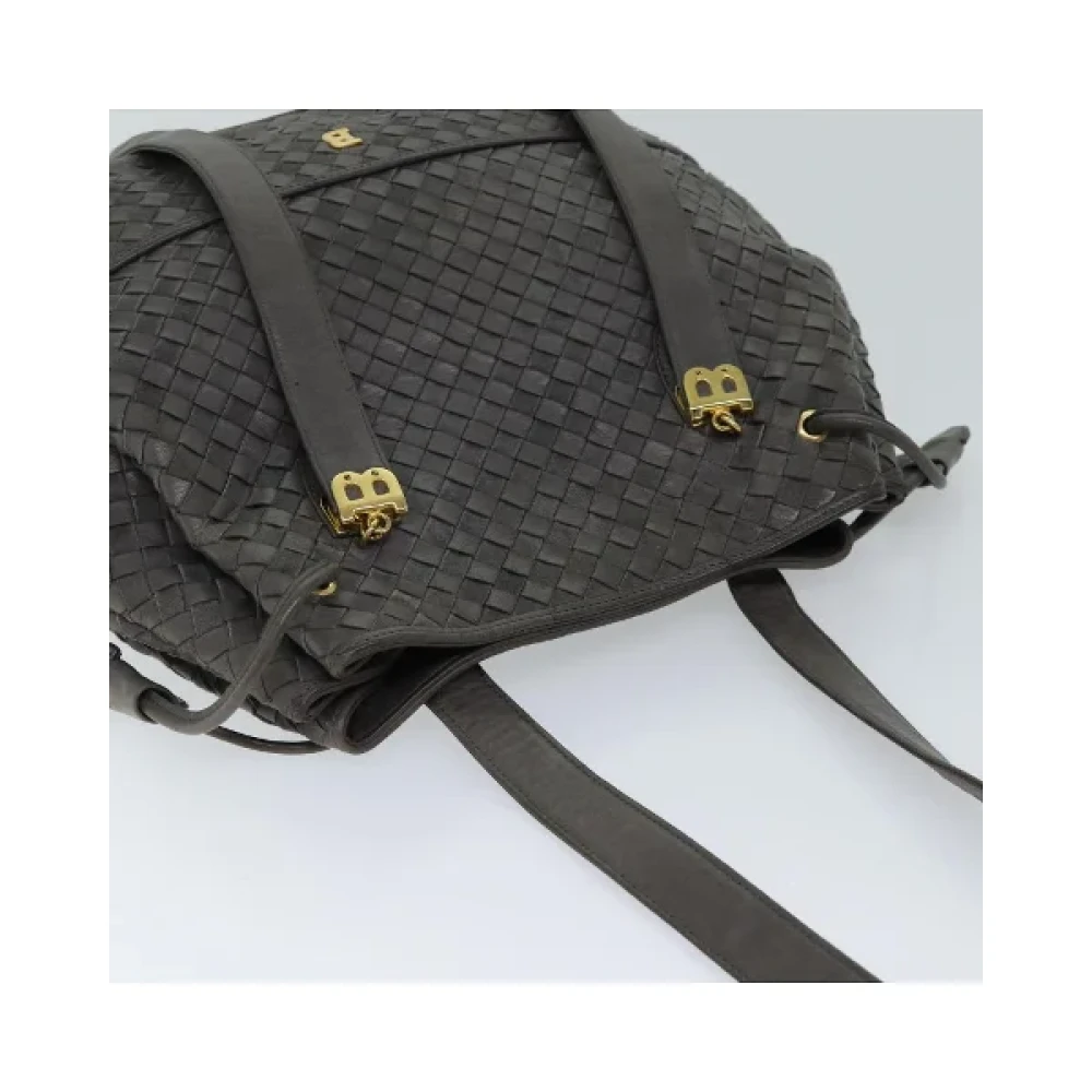 Bally Pre-owned Leather shoulder-bags Gray Dames