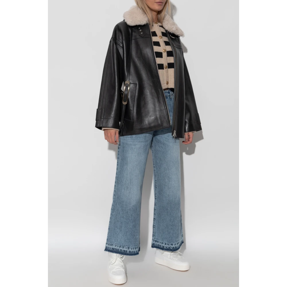 Halfboy Wijde broek Blue Dames