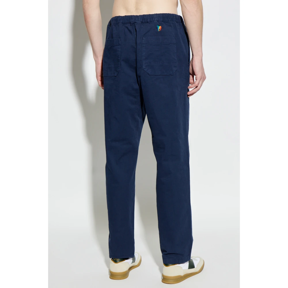 PS By Paul Smith Loszittende katoenen broek Blue Heren