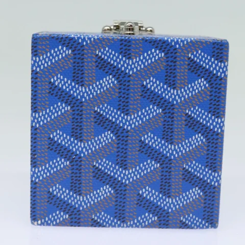Goyard Vintage Pre-owned Leather pouches Blue Dames