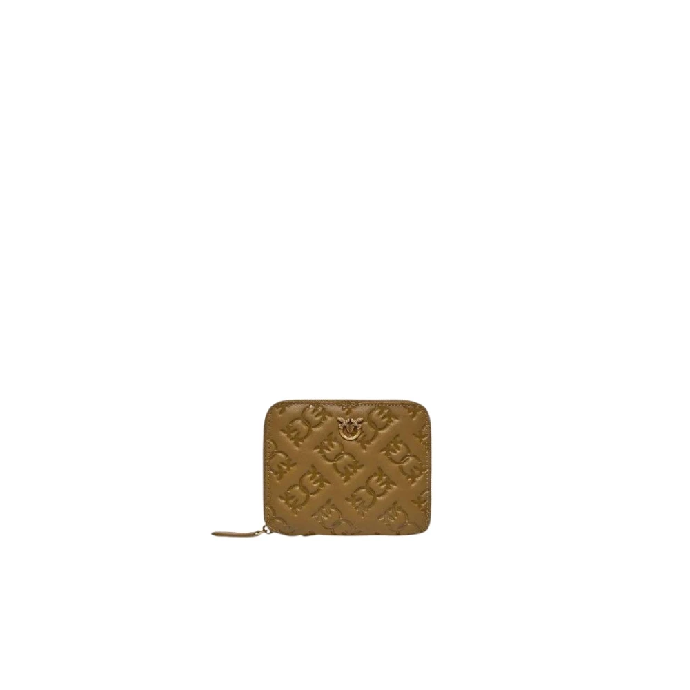 Pinko Love Birds Monogram Portemonnee Green Dames
