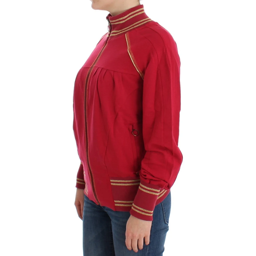 John Galliano Elegante roze ritsvest met logodetails Pink Dames