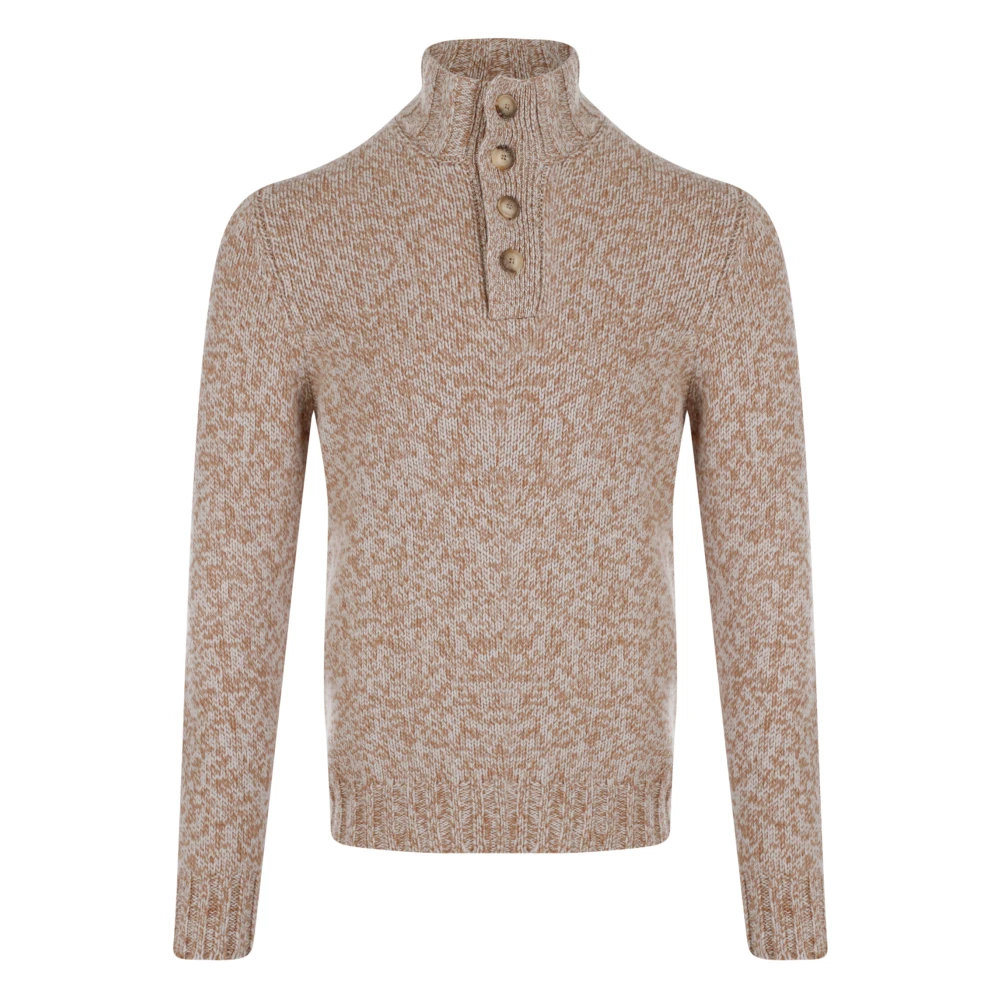 Gran Sasso Stijlvolle Gebreide Collectie Brown Heren