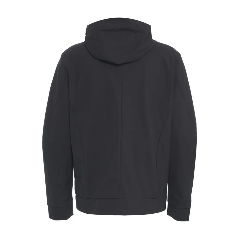 Peuterey Zwarte waterafstotende jas Svalbard Black Heren
