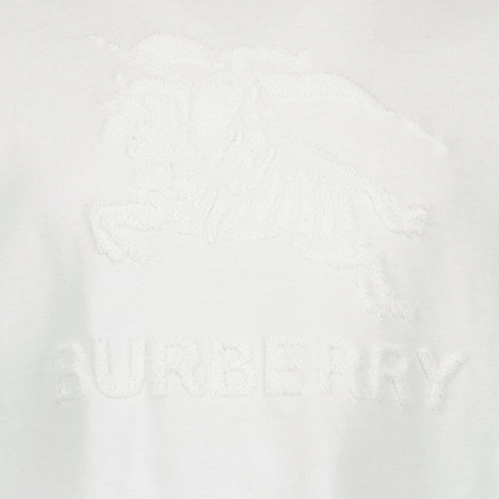 Burberry Equestrian Knight T-shirt White Heren