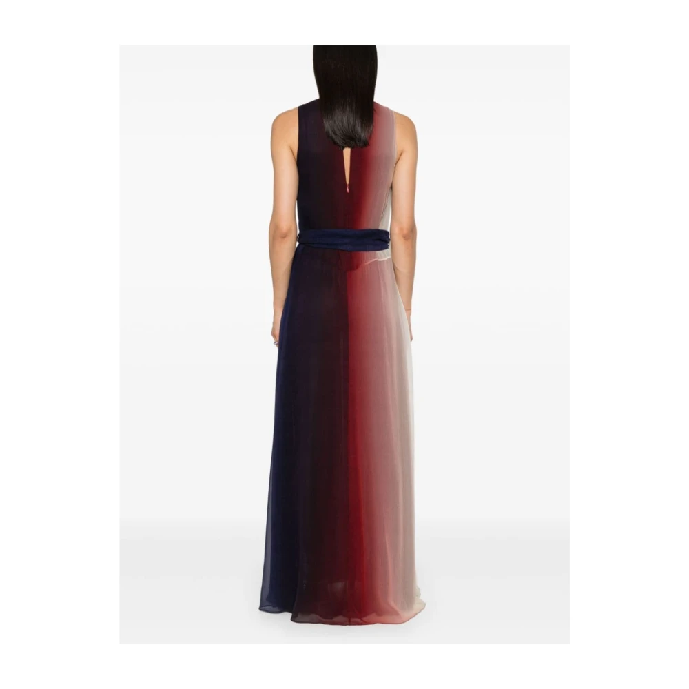 Forte Multicolor Jurk met Hoge Hals Multicolor Dames