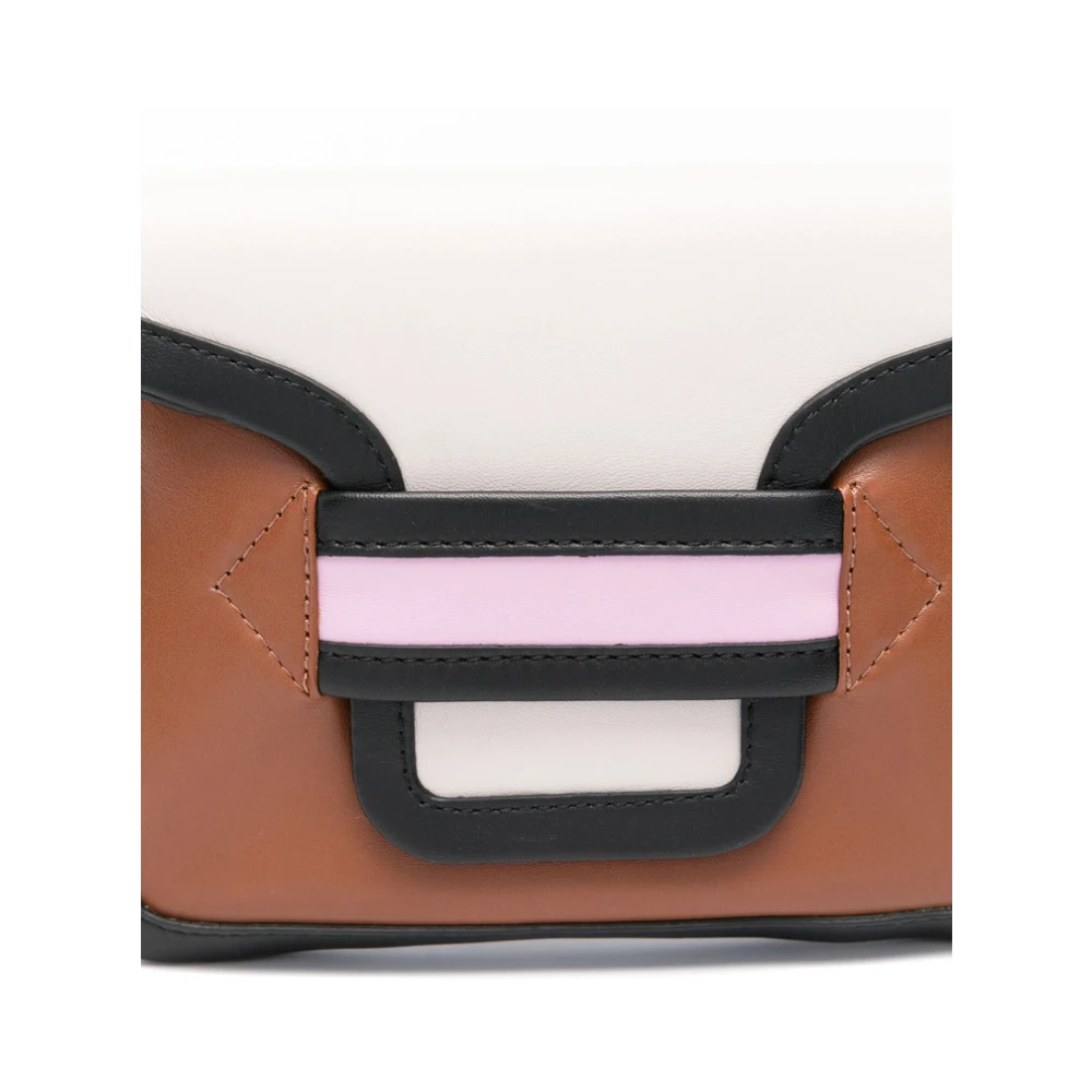 Pierre Hardy Bruine Schoudertas met Magnetische Sluiting Brown Dames