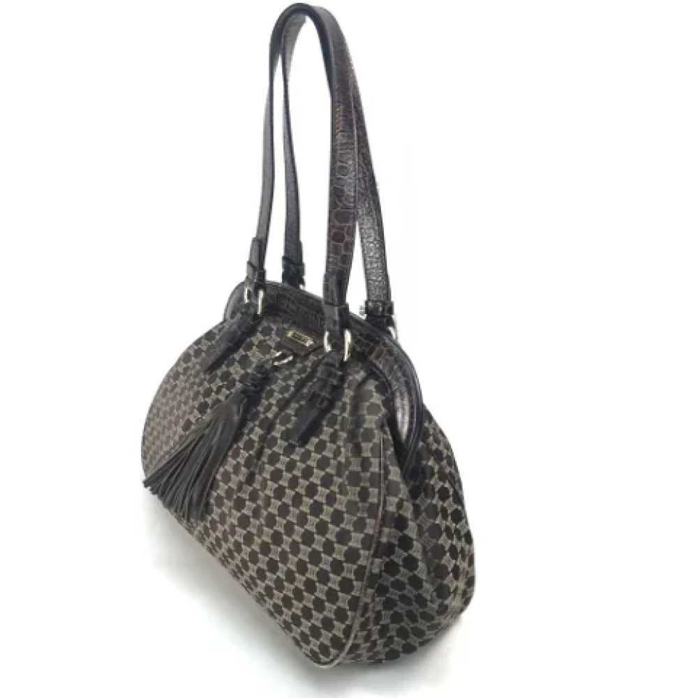 Celine Vintage Pre-owned Leather shoulder-bags Brown Dames