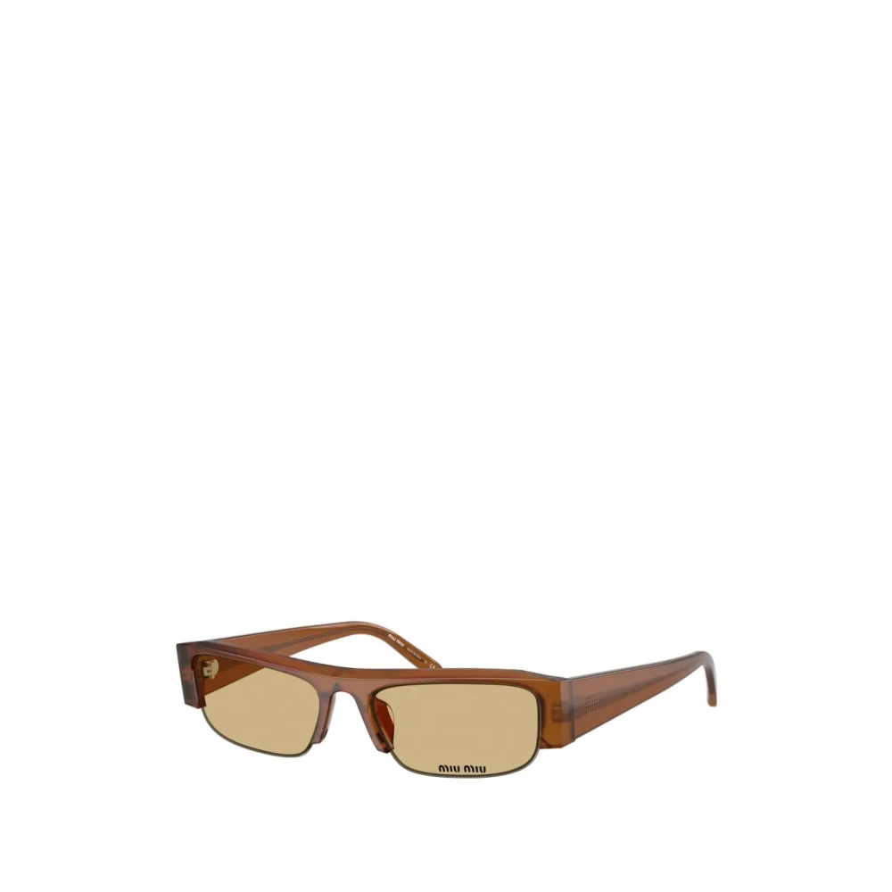 Miu Miu Rectangle Sunglasses - Unisex - Sunglasses - Brown - 51 Mm - Accessories - Image 3