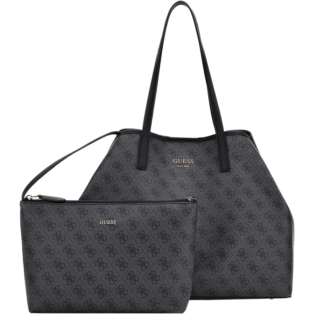 Guess Stijlvolle 2-in-1 Handtas voor Vrouwen Black Dames