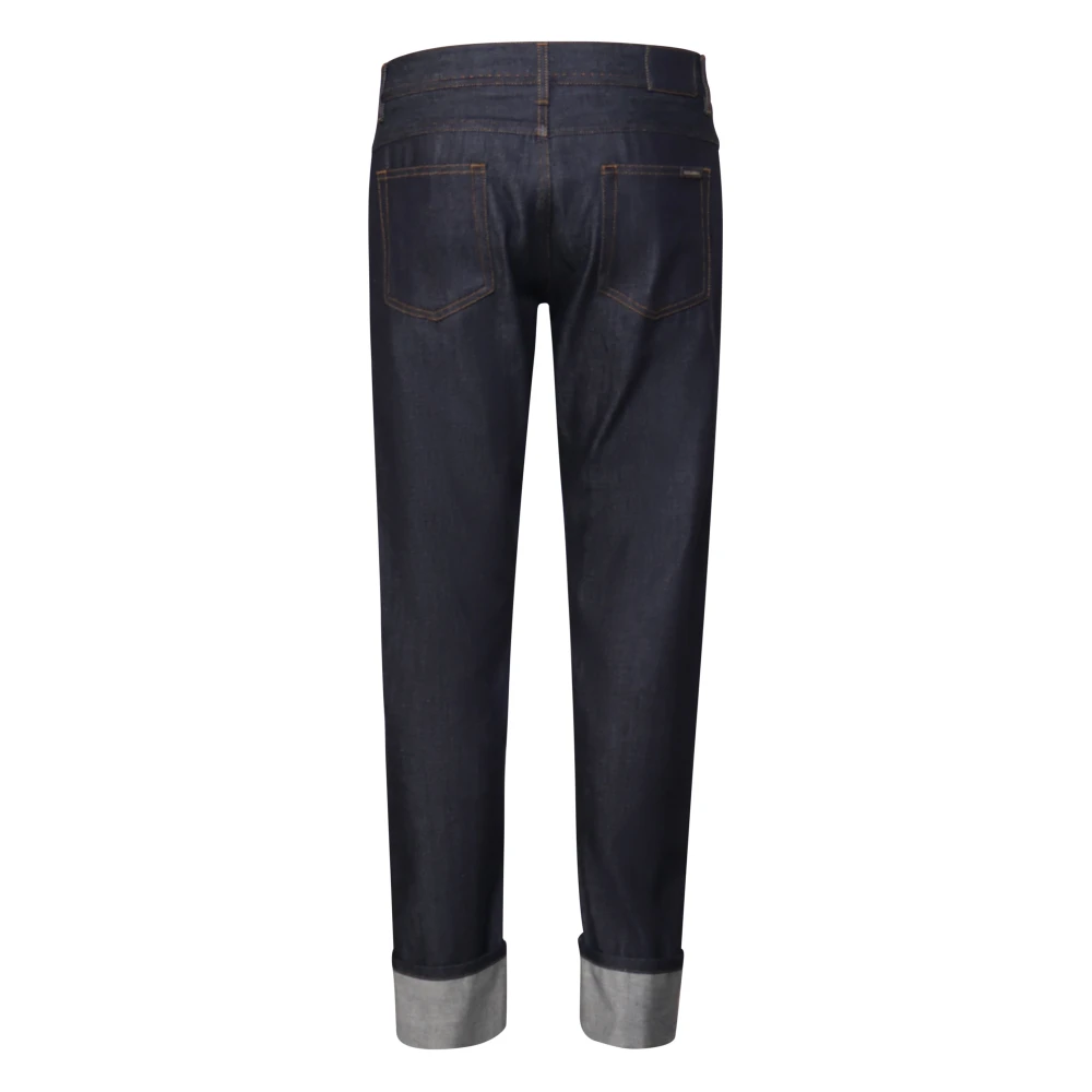 Dolce & Gabbana Donker Denim Jeans Blue Heren