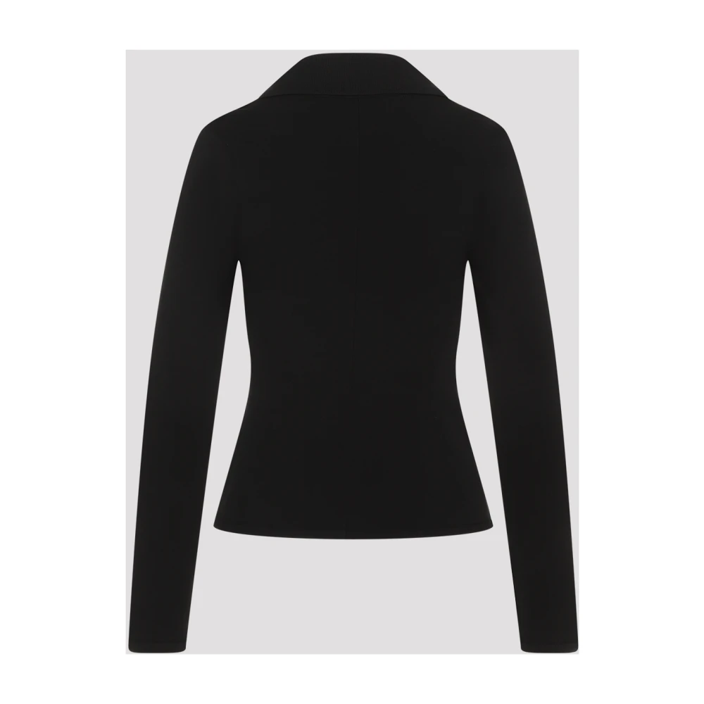 Dolce & Gabbana Elegante Zwarte Blazer Black Dames