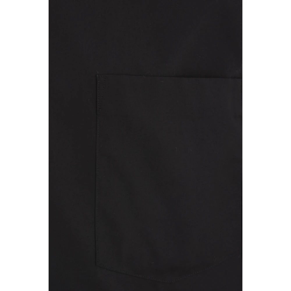 Comme des Garçons Zwarte Katoenen Overhemd met Klassieke Kraag Black Heren