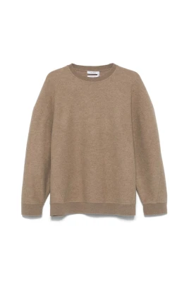 Texturerad Crew Neck Sweatshirt
