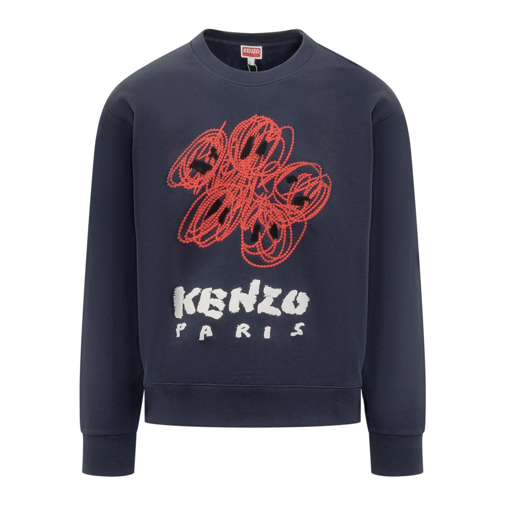 Kenzo Klassieke Varsity Sweatshirt Blue Heren