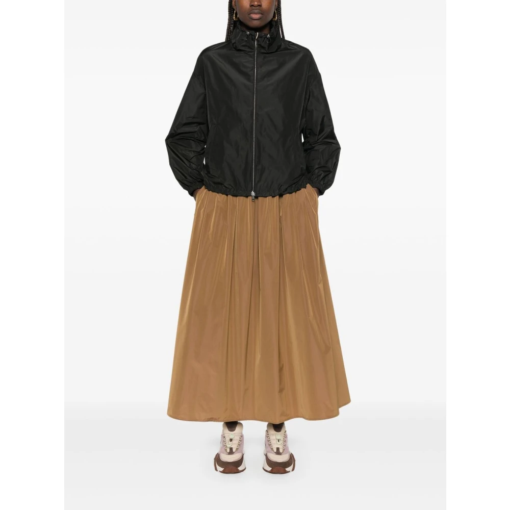 Herno Zwarte Zip Jas Black Dames