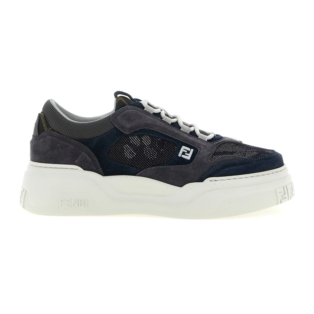 Fendi Men's Multicolor Sneakers, 9 Uk, Force Trainers