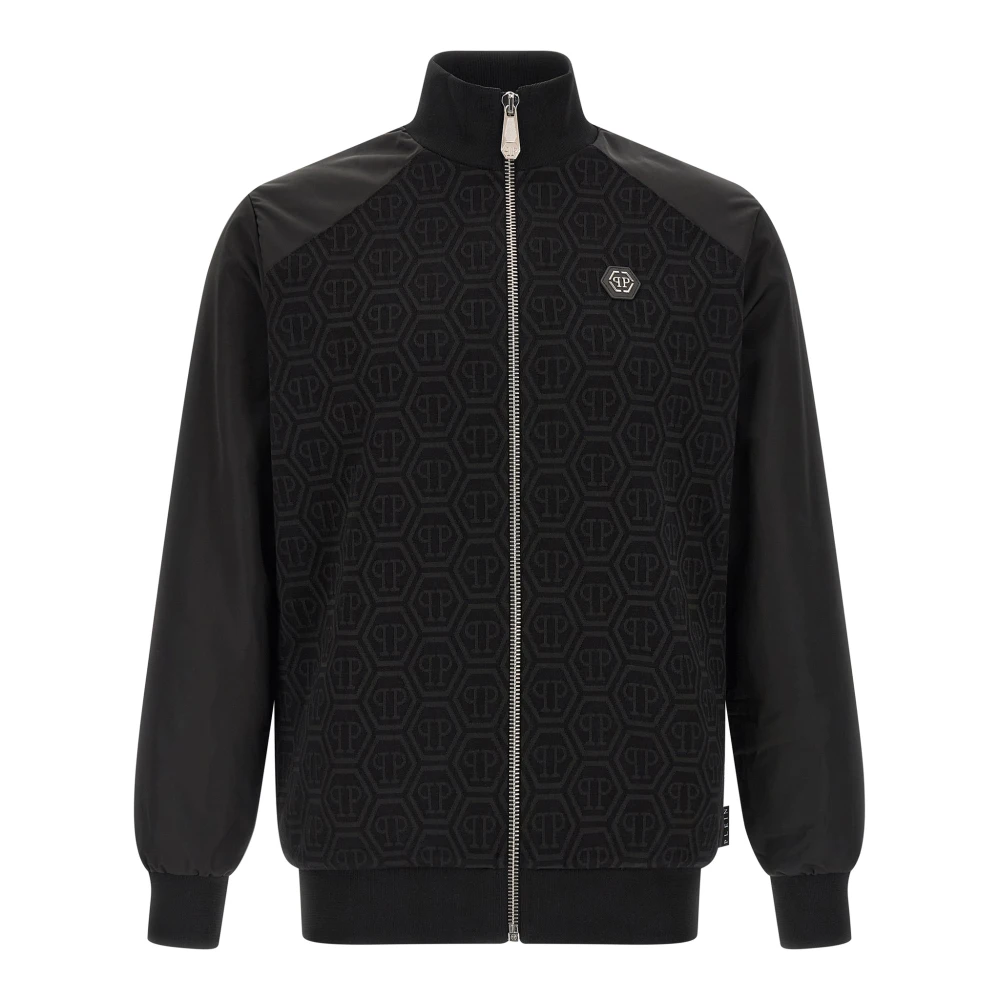 Philipp Plein Men's Black Monogram Jacquard Sweatshirt