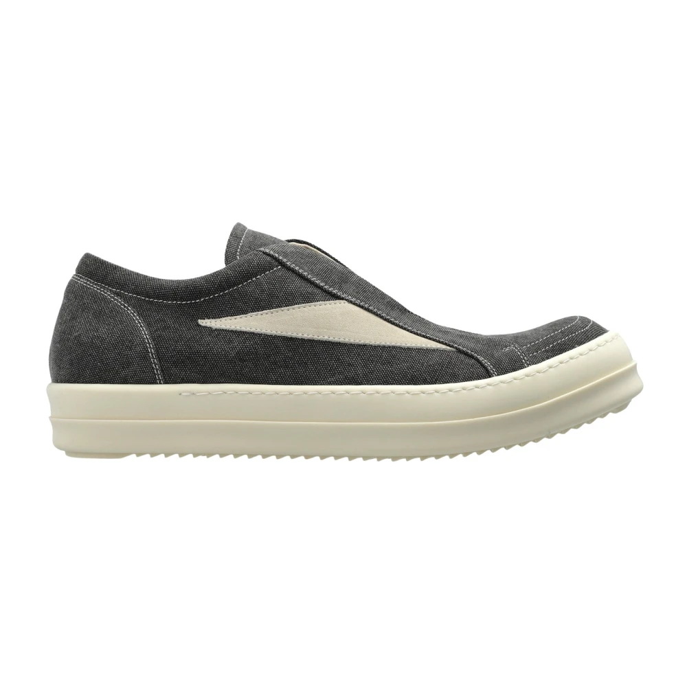Rick Owens Uomo Grigio - Sneakers Vintage Senza Lacci - Shoes - 45 Eu