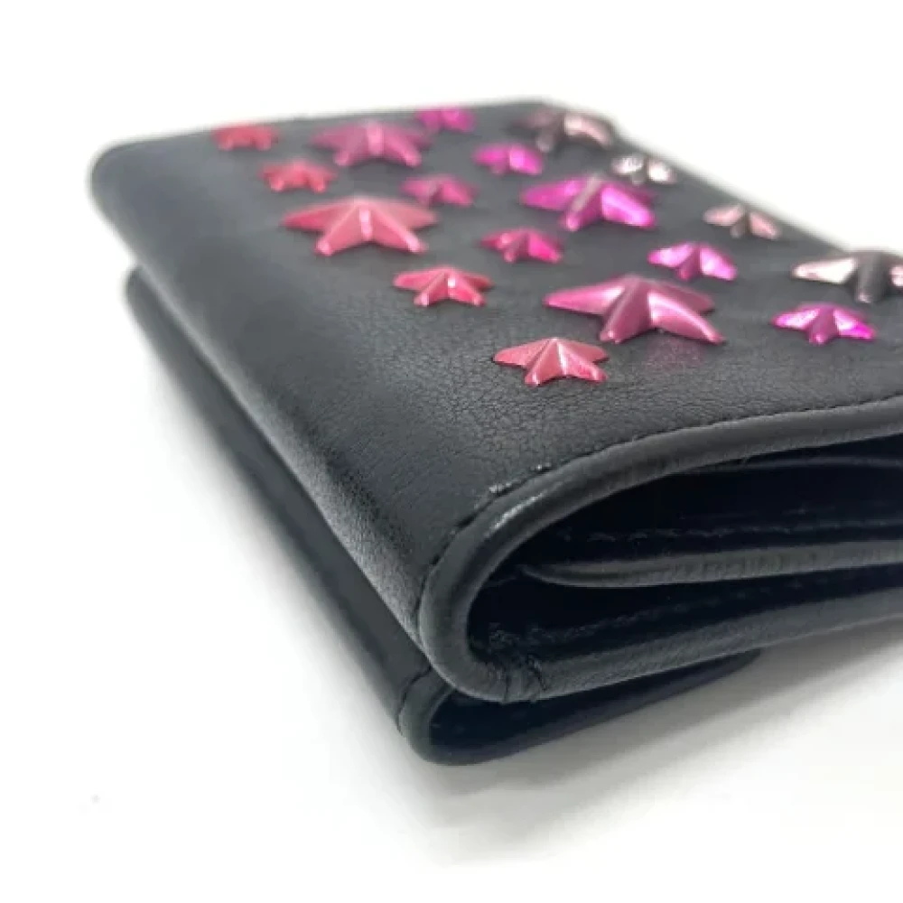 Jimmy Choo Pre-owned Leather wallets Black Dames