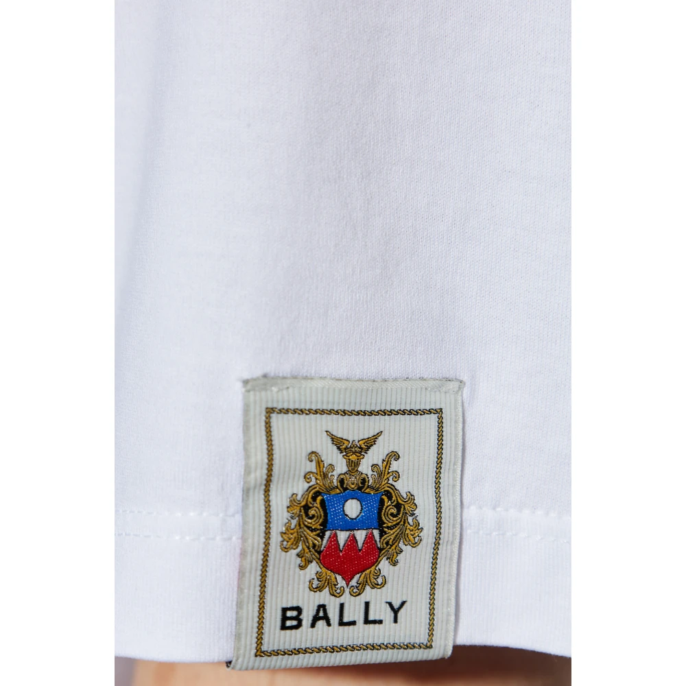 Bally Katoenen T-shirt White Heren