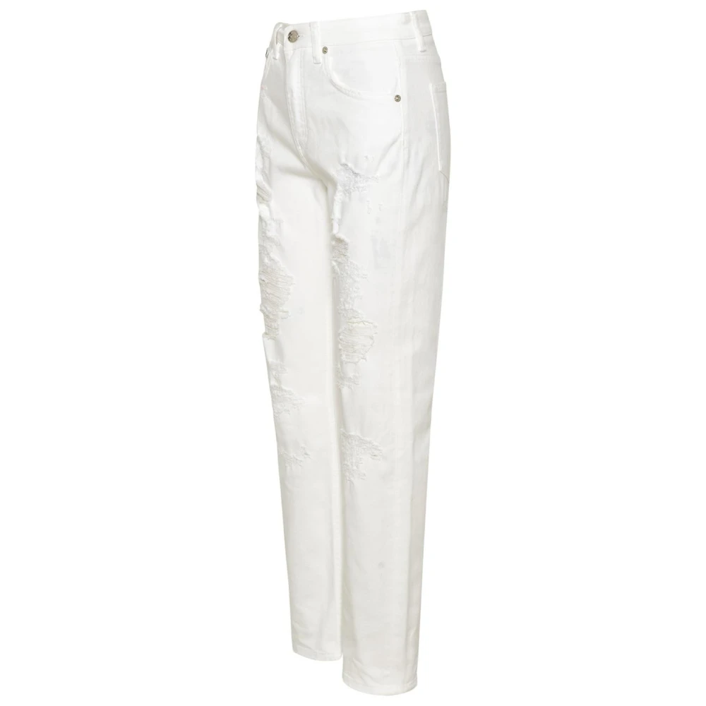 Dolce & Gabbana Stijlvolle witte katoenen Boyfriend jeans White Dames