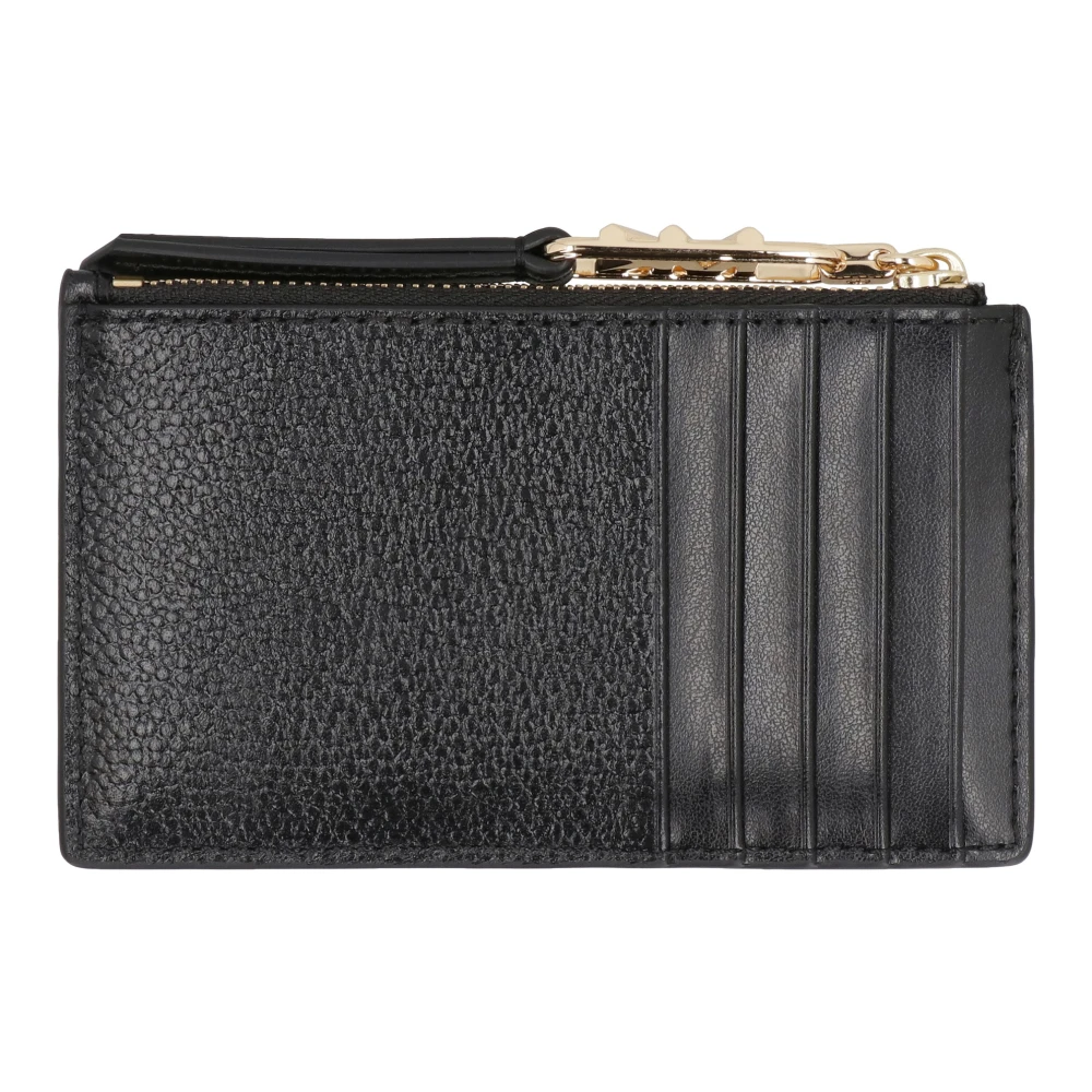 Michael Kors Korrelig Leren Kaarthouder met Voorvak Black Dames