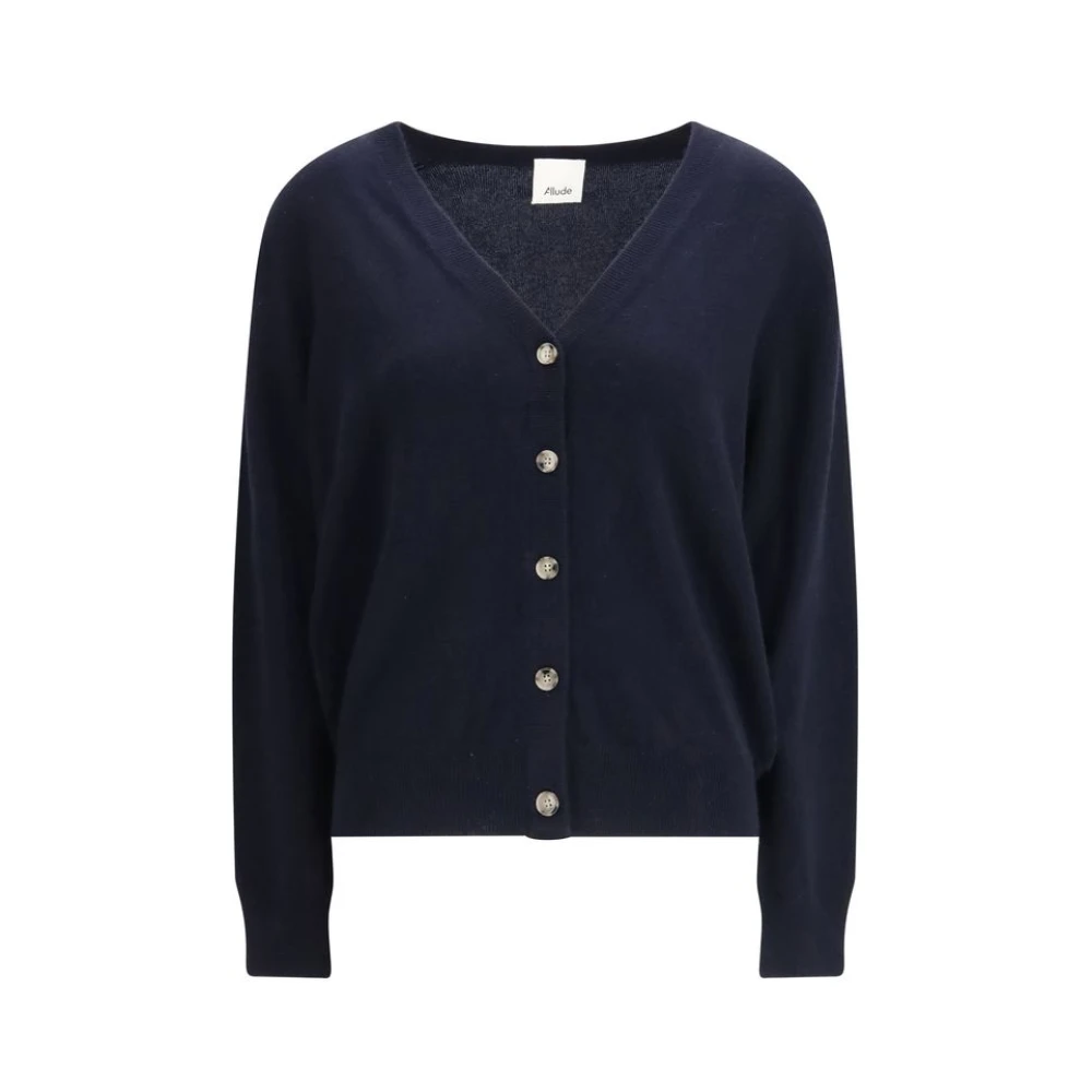 Allude Women's Blue Cashmere Knitwear, M, Cashmere Cardigan