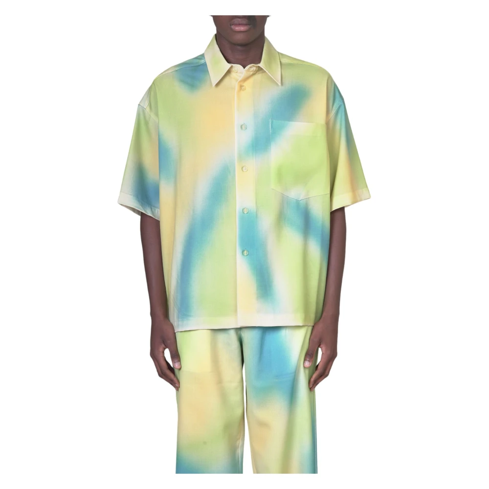 Bonsai Gespoten Crop Shirt Multicolor Heren