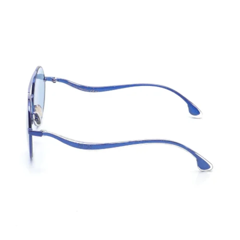 Jimmy Choo Pre-owned Metal sunglasses Blue Dames