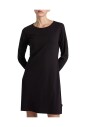 robe-longue-en-melange-de-coton-a-manches-longues