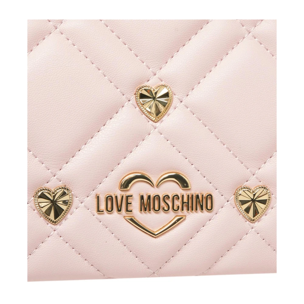 Love Moschino Gewatteerde Mini Schoudertas in Roze Pink Dames