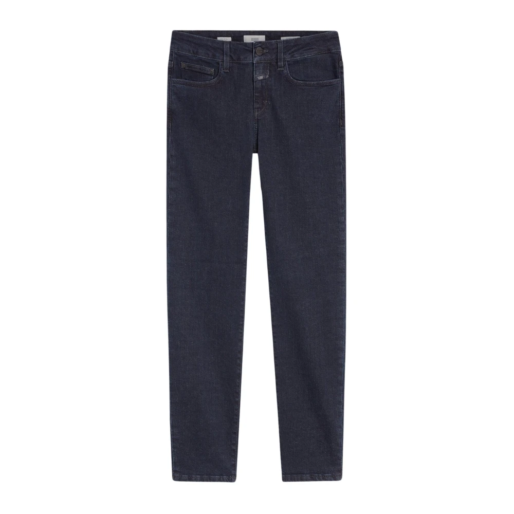 closed DBL Jeans met rits en knoop Blue Dames