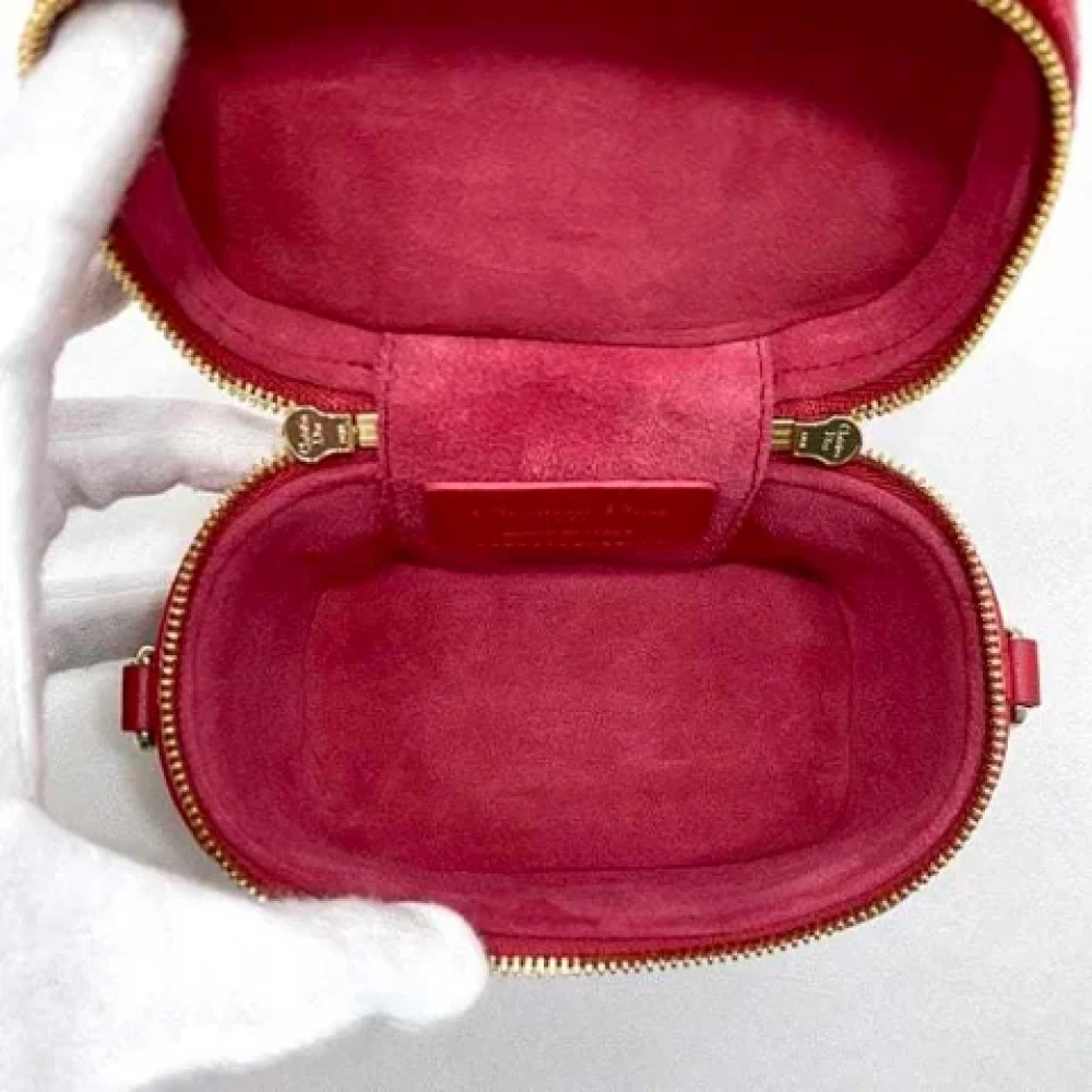 Dior Vintage Pre-owned Leather dior-bags Red Dames
