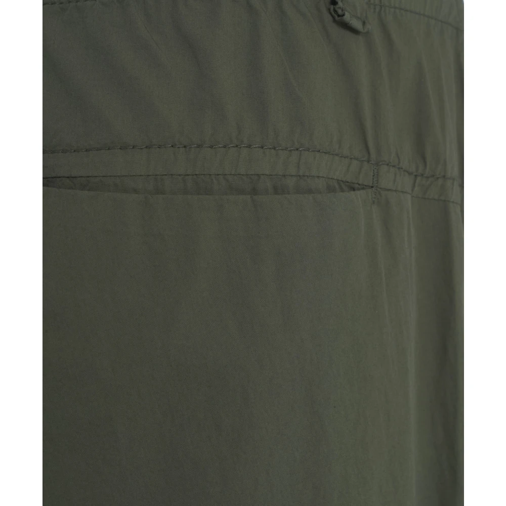 Transit Stijlvolle Groene Broek Elastische Taille Zakken Green Heren