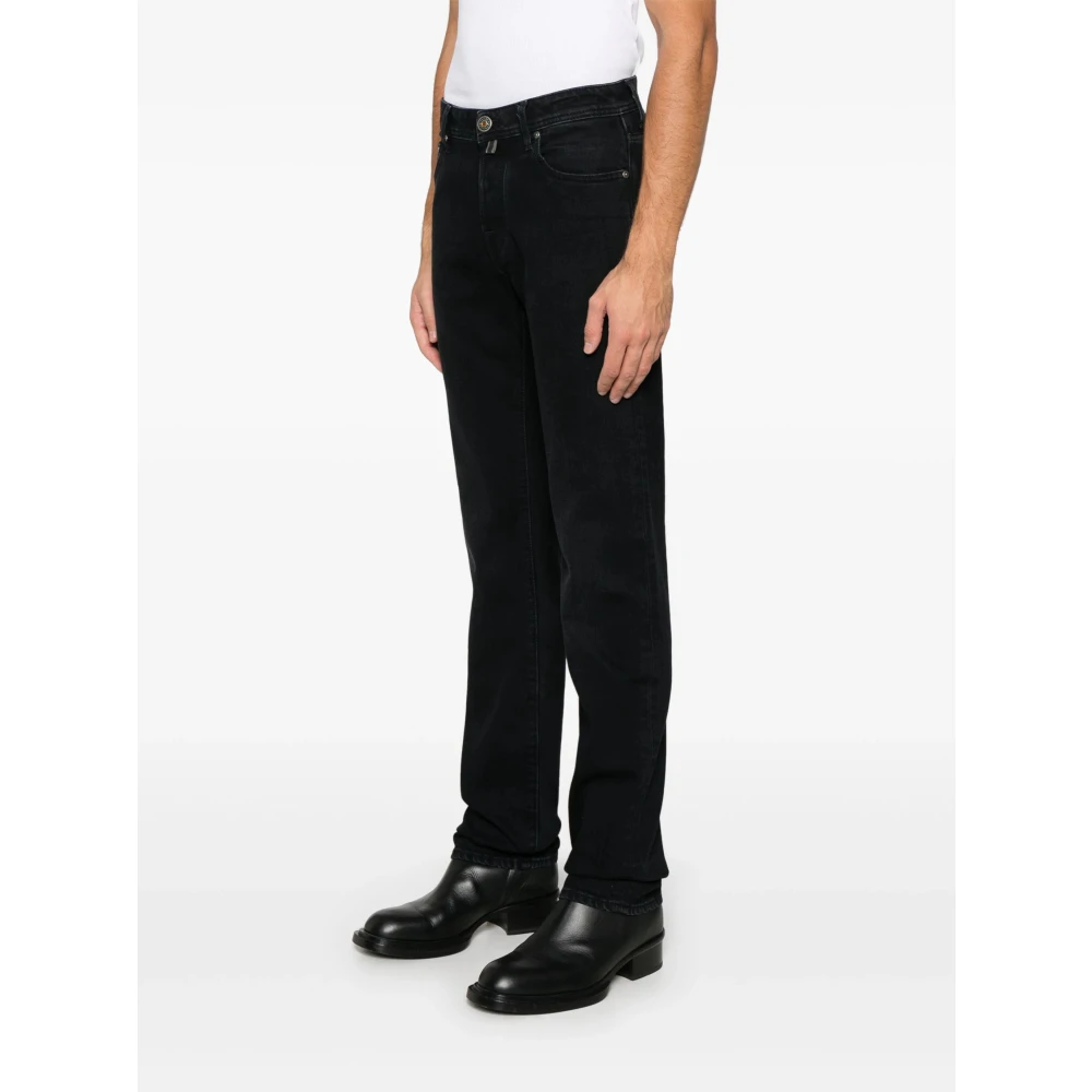 Jacob Cohën Handgemaakte Eduard Jeans met Japanse stoffen Black Heren
